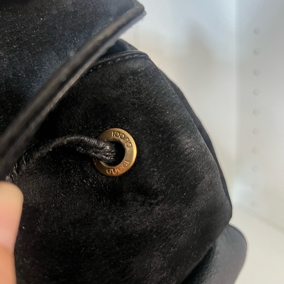 🔥🔥 GUCCI suede and leather bamboo backpack - Picture 5 of 9